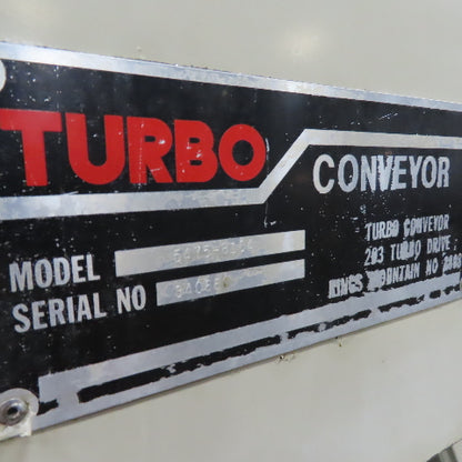 Turbo 5475-8104 Incline Chip Conveyor 52"x10" 230/460V 3Ph W/ Coolant Recovery