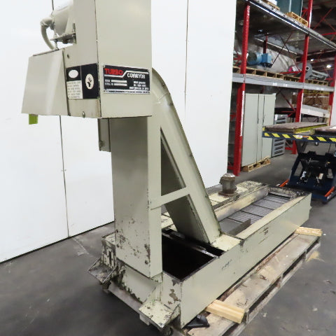 Turbo 5475-8104 Incline Chip Conveyor 52"x10" 230/460V 3Ph W/ Coolant Recovery