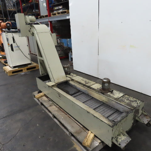 Turbo 5475-8104 Incline Chip Conveyor 52"x10" 230/460V 3Ph W/ Coolant Recovery