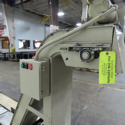 Turbo 5475-8104 Incline Chip Conveyor 52"x10" 230/460V 3Ph W/ Coolant Recovery