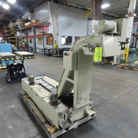 Turbo 5475-8104 Incline Chip Conveyor 52"x10" 230/460V 3Ph W/ Coolant Recovery