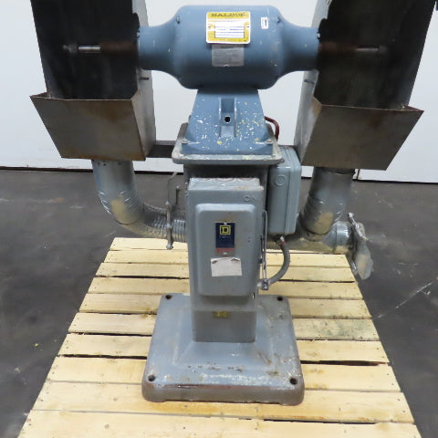 Baldor 330B 3/4HP Pedestal Buffer Grinder W/ Stand 208-230/460V 3Ph 3000/3600RPM