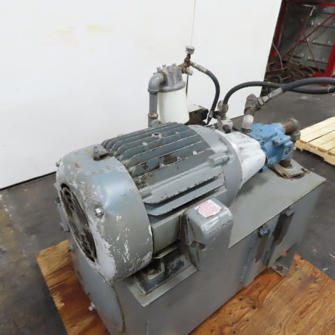 40 Gallon Hydraulic Power Unit 230/460V 3Ph W/ Parker PAVC33R23 Pump 3000PSI MAX