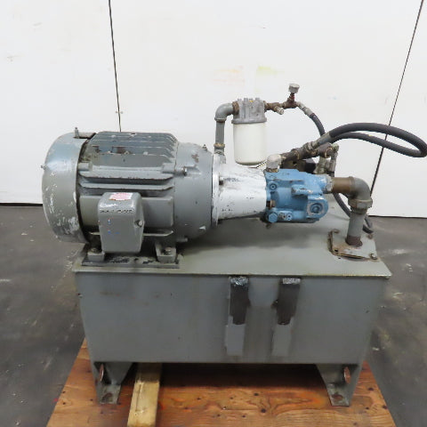 40 Gallon Hydraulic Power Unit 230/460V 3Ph W/ Parker PAVC33R23 Pump 3000PSI MAX