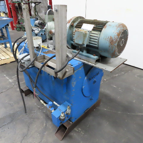 Siemens 7.5kW 220/440V 3Ph Hydraulic Power Unit 38 Gallon Tested