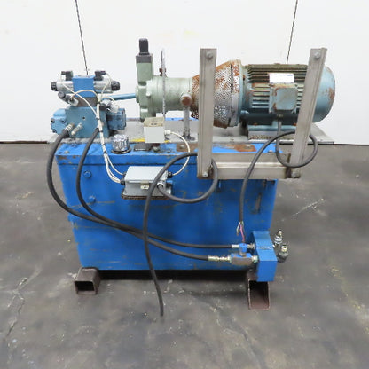 Siemens 7.5kW 220/440V 3Ph Hydraulic Power Unit 38 Gallon Tested