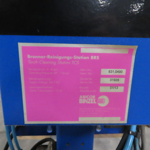 Abicor Bindel 831.0490 Robotic Welder Torch Cleaning Station