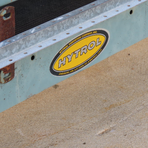 Hytrol 20" Wide x 20' Long Slide Bed Nose Off Incline Conveyor 200V 3Ph 36FPM