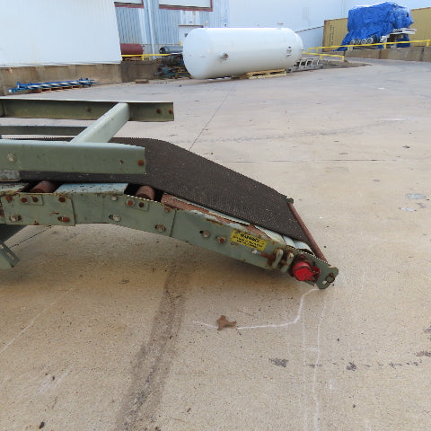 Hytrol 20" Wide x 20' Long Slide Bed Nose Off Incline Conveyor 200V 3Ph 36FPM