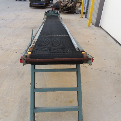 Hytrol 20" Wide x 20' Long Slide Bed Nose Off Incline Conveyor 200V 3Ph 36FPM