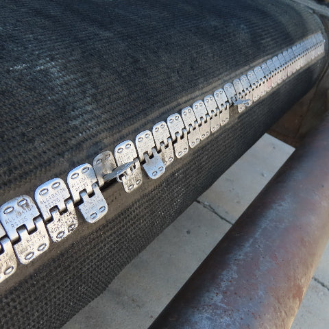 46" Wide x 18' Long 60° Incline Slide Belt Discharge Conveyor 23FPM