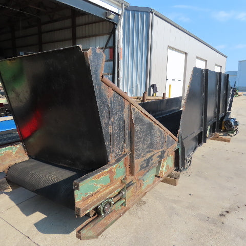 46" Wide x 18' Long 60° Incline Slide Belt Discharge Conveyor 23FPM