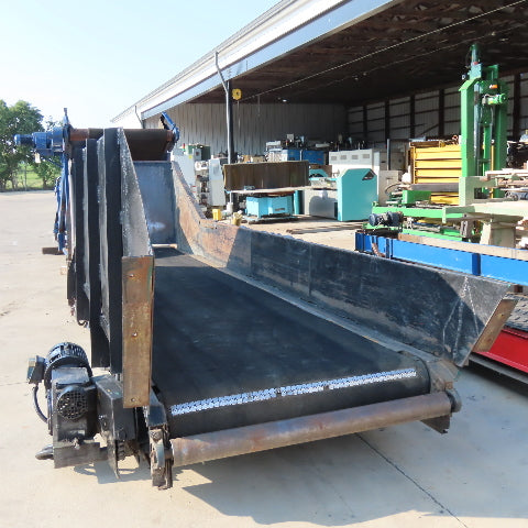 46" Wide x 18' Long 60° Incline Slide Belt Discharge Conveyor 23FPM