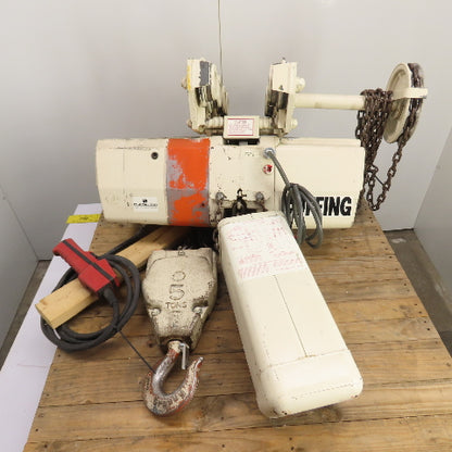 Coffing EC-10008.4 5 Ton 10,000LB Electric Chain Hoist 10'Lift 460V 3Ph 2.7/8FPM