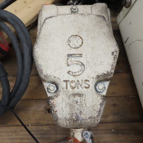 Coffing EC-10008.4 5 Ton 10,000LB Electric Chain Hoist 10'Lift 460V 3Ph 2.7/8FPM