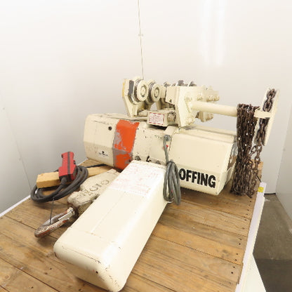 Coffing EC-10008.4 5 Ton 10,000LB Electric Chain Hoist 10'Lift 460V 3Ph 2.7/8FPM