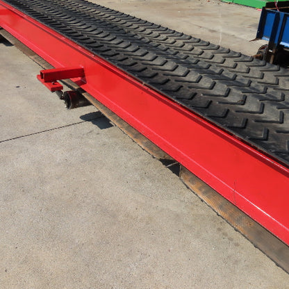 23" x 34' Incline Cleated Belt Discharge Conveyor 230/460V 3Ph 153FPM