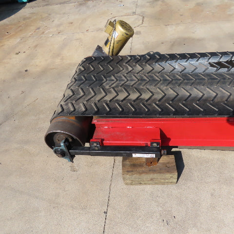 23" x 34' Incline Cleated Belt Discharge Conveyor 230/460V 3Ph 153FPM