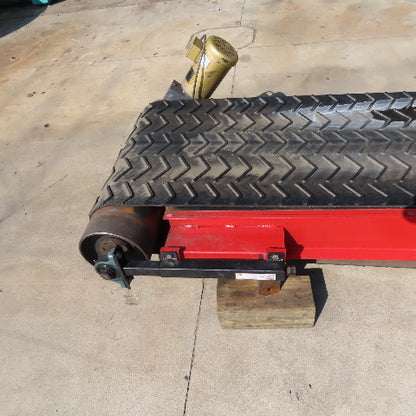 23" x 34' Incline Cleated Belt Discharge Conveyor 230/460V 3Ph 153FPM