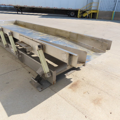 Link Belt LBL 3005x10' Sanitary Vibrating Conveyor 30" x 10' 460V 3Ph Tested