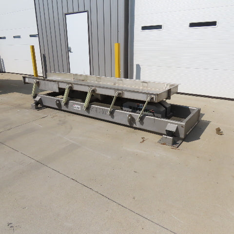 Link Belt LBL 3005x10' Sanitary Vibrating Conveyor 30" x 10' 460V 3Ph Tested