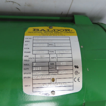 Boston Gear F622A-20-B7 1-1/2HP DC Gear Motor 180VDC 19.4:1 Ratio 90RPM Output