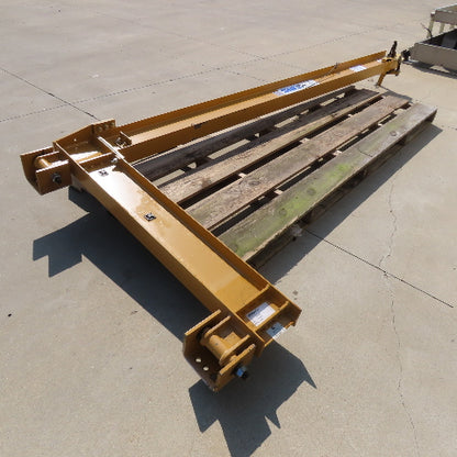 Spanco 300-050-12 1/2 Ton Wall Mount Jib Crane 12' Swing 123" Travel