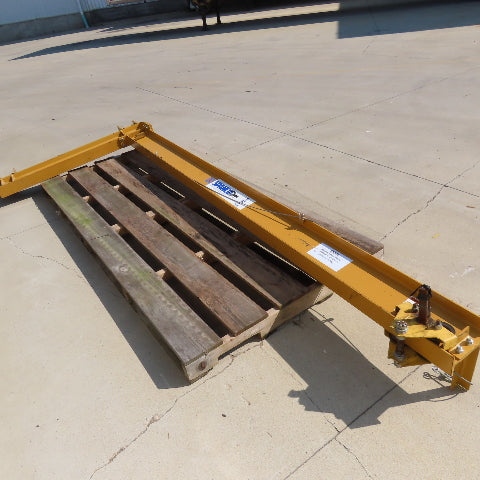 Spanco 300-050-12 1/2 Ton Wall Mount Jib Crane 12' Swing 123" Travel