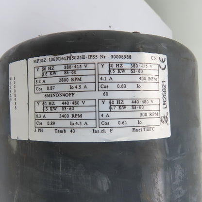 Konecranes MF10Z-IP55 3.3/0.7kW Electric Hoist Gear Motor 440-480V 3Ph