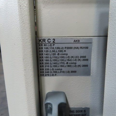 Kuka KR C 2 6 Axis Robot Controller No Program Parts/Repair