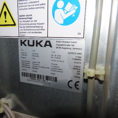 Kuka KR C 2 6 Axis Robot Controller No Program Parts/Repair