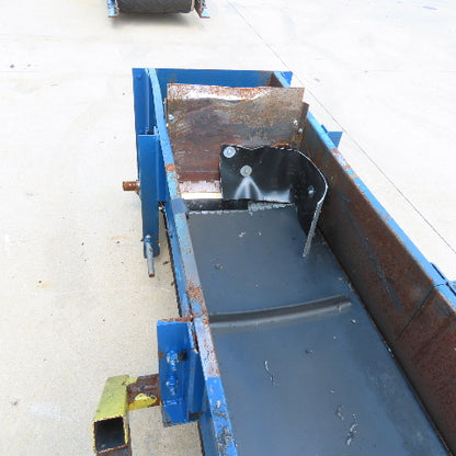 17" Wide x 18' Slide Bed Cleated Discharge Trough Conveyor 68FPM 208-460V 1Hp