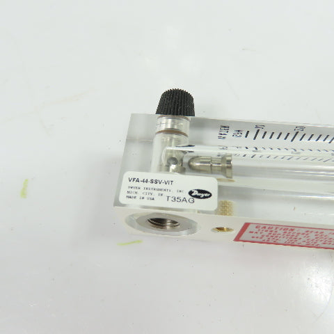 Dwyer VFA-44-SSV-VIT Visi-Float Flowmeter 10-40 GPH Water