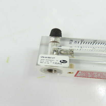 Dwyer VFA-44-SSV-VIT Visi-Float Flowmeter 10-40 GPH Water