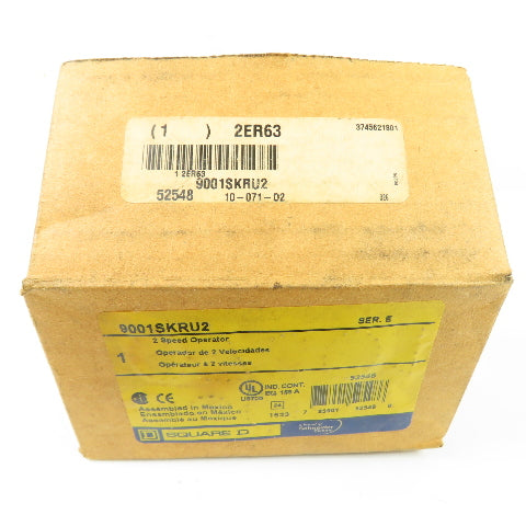 Square D 9001SKRU2 2 Speed Momentary Interlock Push Button Switch 120/240V NEW