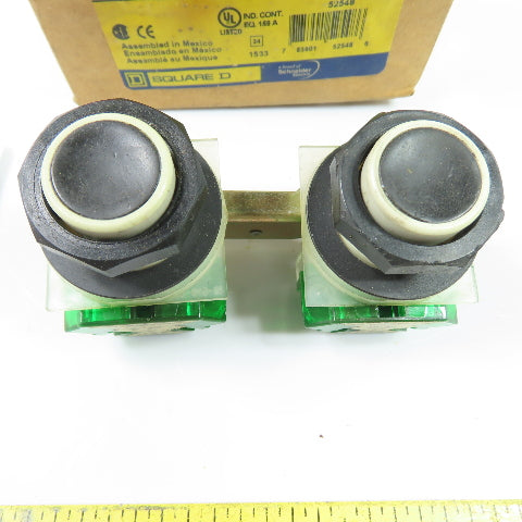 Square D 9001SKRU2 2 Speed Momentary Interlock Push Button Switch 120/240V NEW