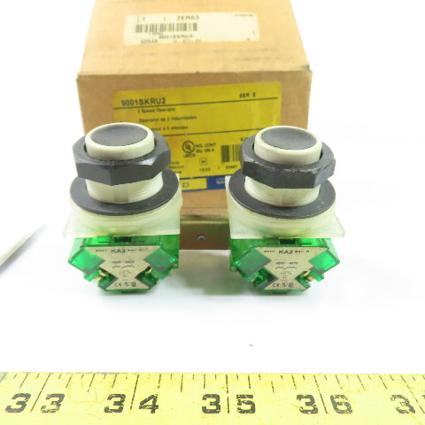 Square D 9001SKRU2 2 Speed Momentary Interlock Push Button Switch 120/240V NEW