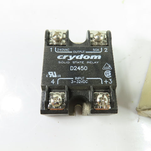 Crydom D2450 50A Solid State Relay 240VAC Output 3-32VDC Input NEW