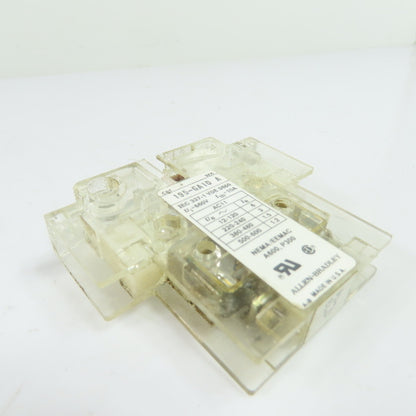 Allen-Bradley 195-GA10 10A Side Mounted Auxiliary Contact Block 600V