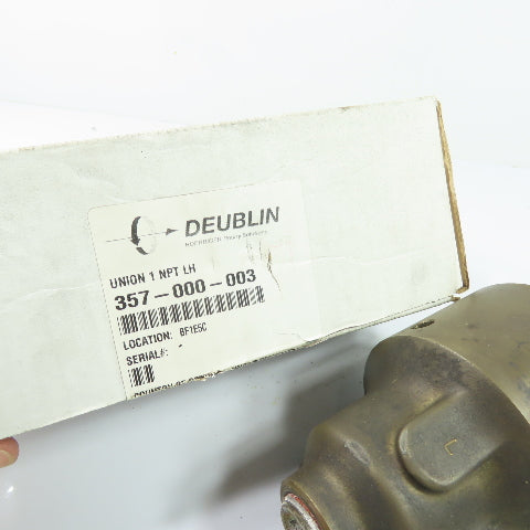 Deublin 357-000-003 1" NPT LH Rotary Union