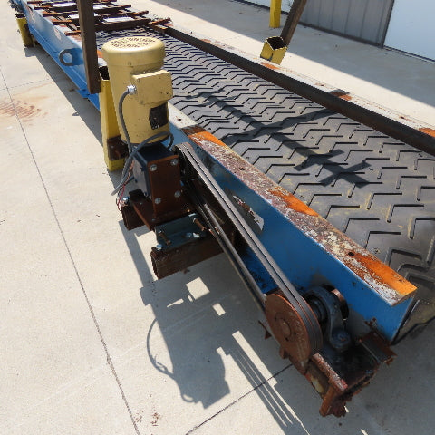 24" x 20'8" Long Slide Bed Conveyor W/ Magnetic Pick-Up 77FPM 480V 2Hp 3Ph