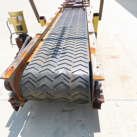 24" x 20'8" Long Slide Bed Conveyor W/ Magnetic Pick-Up 77FPM 480V 2Hp 3Ph