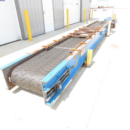 24" x 20'8" Long Slide Bed Conveyor W/ Magnetic Pick-Up 77FPM 480V 2Hp 3Ph