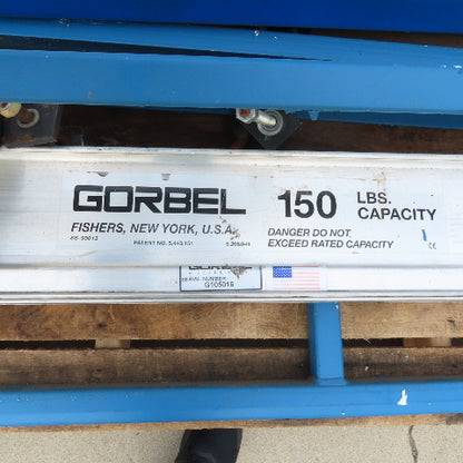 Gorbel 150Lbs Free Standing Workstation Crane 10' Width x 11' Run 11' Under