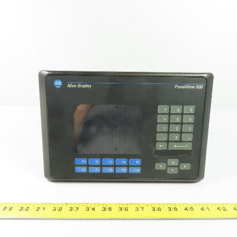 Allen-Bradley 2711-B6C1 Panelview 600 Ser C FRN 3.15 RevB HMI Operator Interface