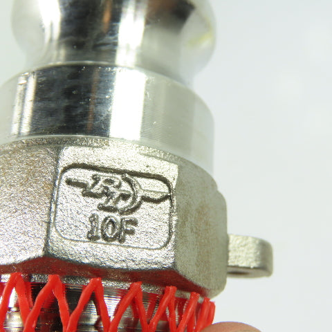 PT 10F Stainless Steel Camlock Male Adapter x Male 1" NPT Threaded Fitting NEW