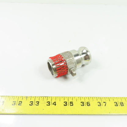 PT 10F Stainless Steel Camlock Male Adapter x Male 1" NPT Threaded Fitting NEW