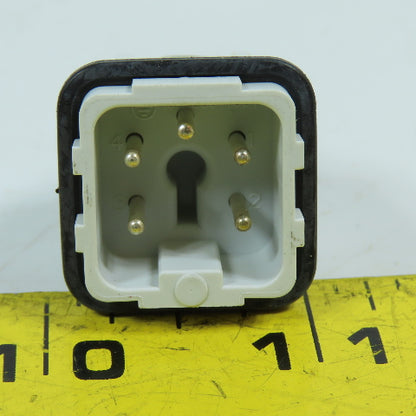 4-Pin Male Heavy Duty Power Connector w/Hood 600V