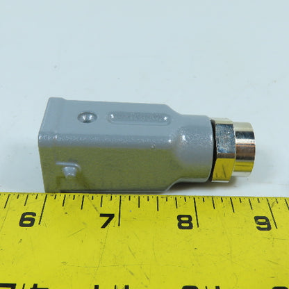 4-Pin Male Heavy Duty Power Connector w/Hood 600V