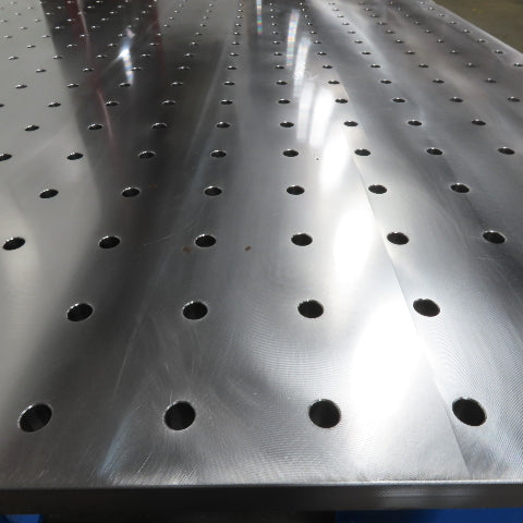 48" x 120" Steel Top 1-1/4" Thick Welding Fixture Table 3" x 3" Grid 5/8" Holes